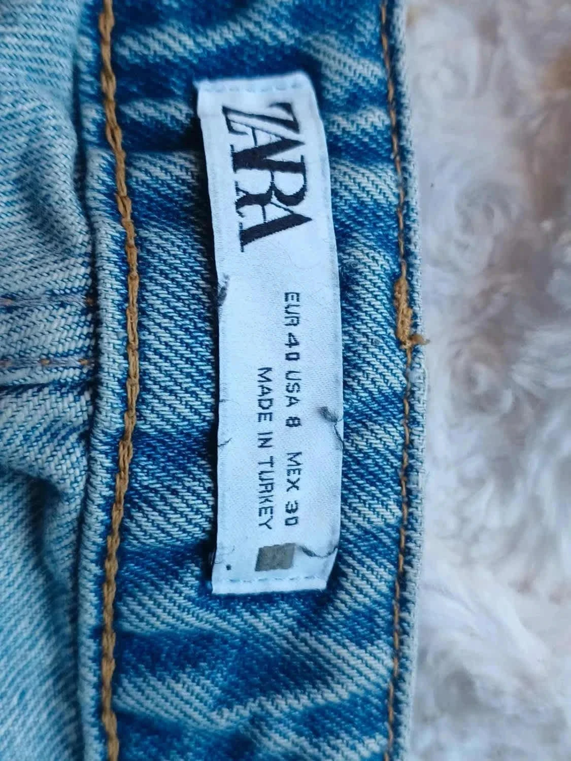 Jean straight Zara de cintura alta talla 40 – photo 9